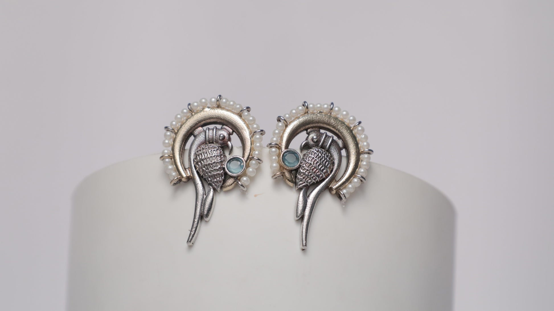Parrot Casual Earrings SIVA by Anika