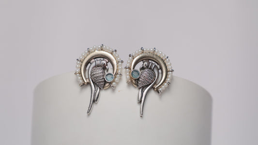 Parrot Casual Earrings SIVA by Anika