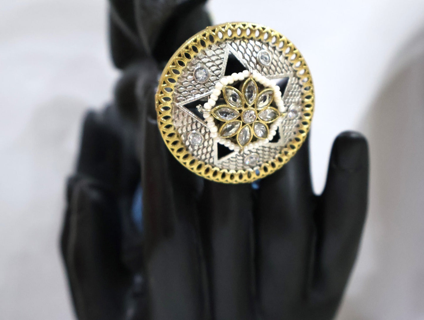 Shimmering Bejeweled Rings SIVA by Anika