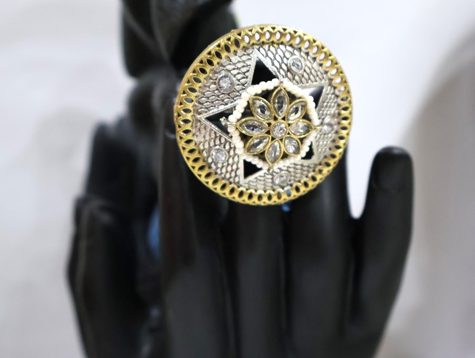 Shimmering Bejeweled Rings SIVA by Anika