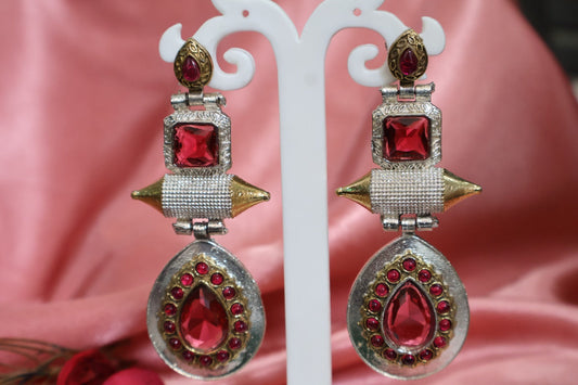 HOT PINK DROP EARRINGS SIVA by Anika