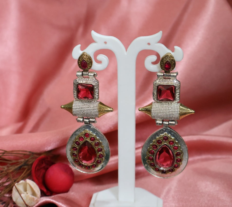HOT PINK DROP EARRINGS SIVA by Anika