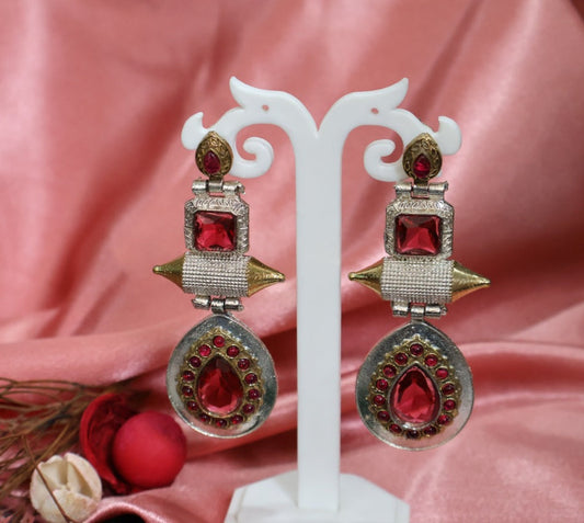 HOT PINK DROP EARRINGS SIVA by Anika