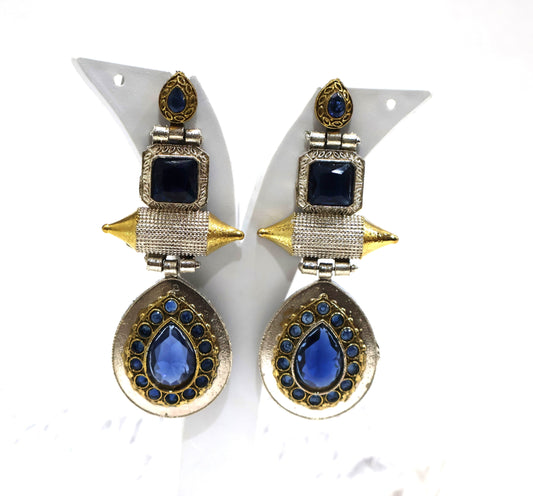 ROYAL BLUE DROP EARRINGS SIVA by Anika