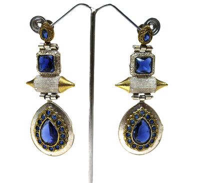ROYAL BLUE DROP EARRINGS SIVA by Anika