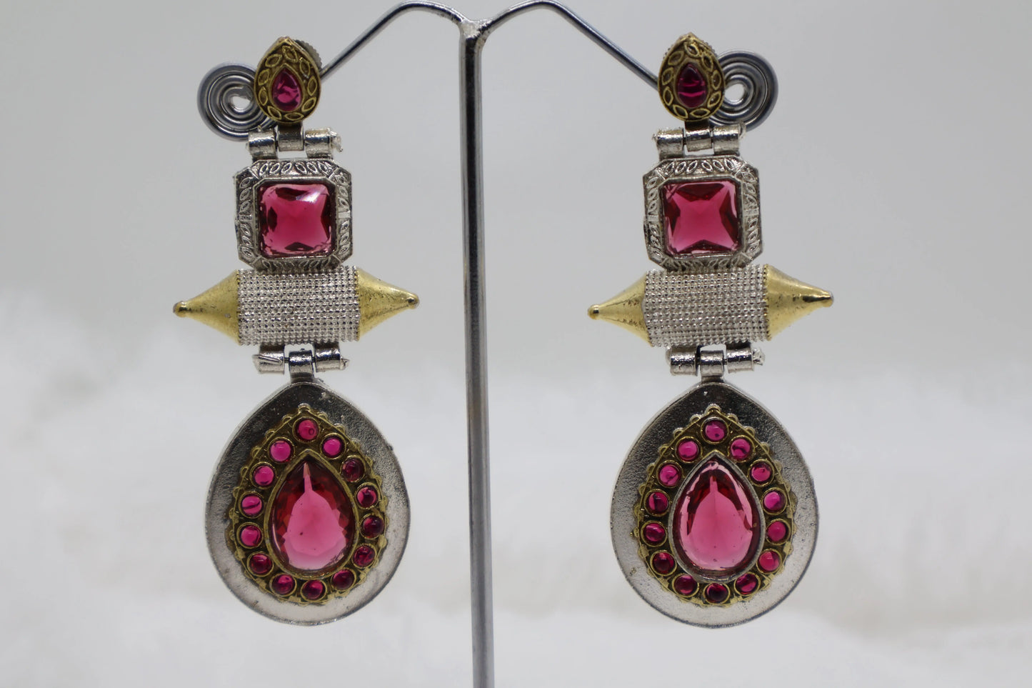 Pink elegant Earrings SIVA by Anika