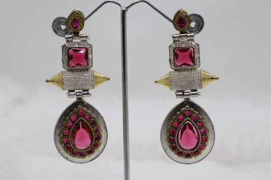 Pink elegant Earrings SIVA by Anika