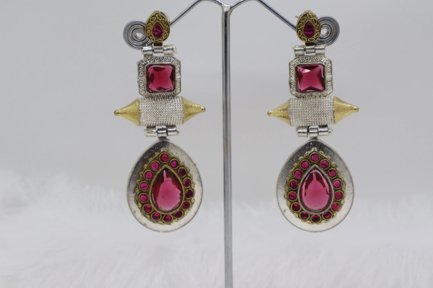 Pink elegant Earrings SIVA by Anika