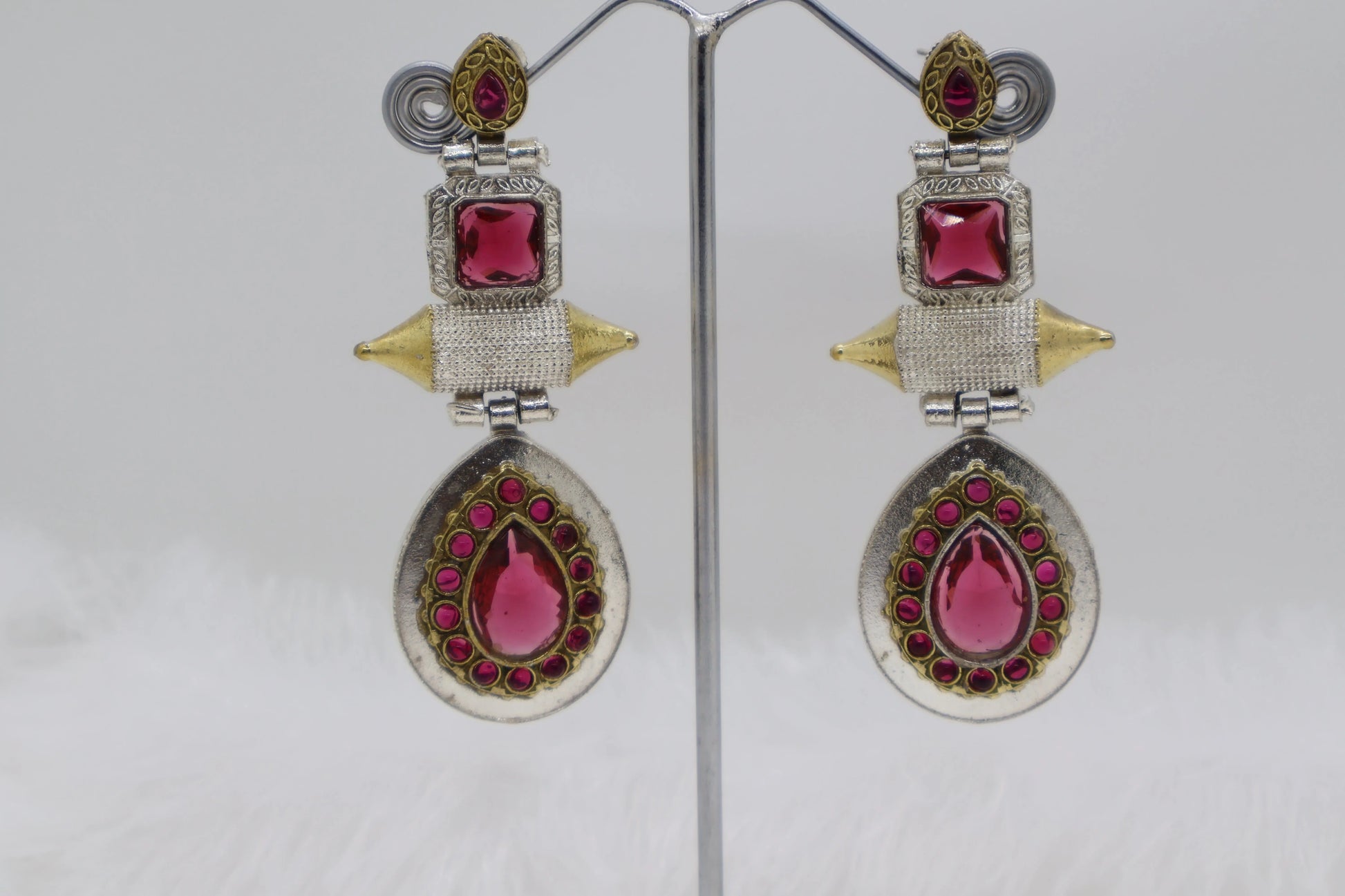 Pink elegant Earrings SIVA by Anika