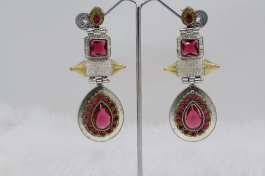 Pink elegant Earrings SIVA by Anika