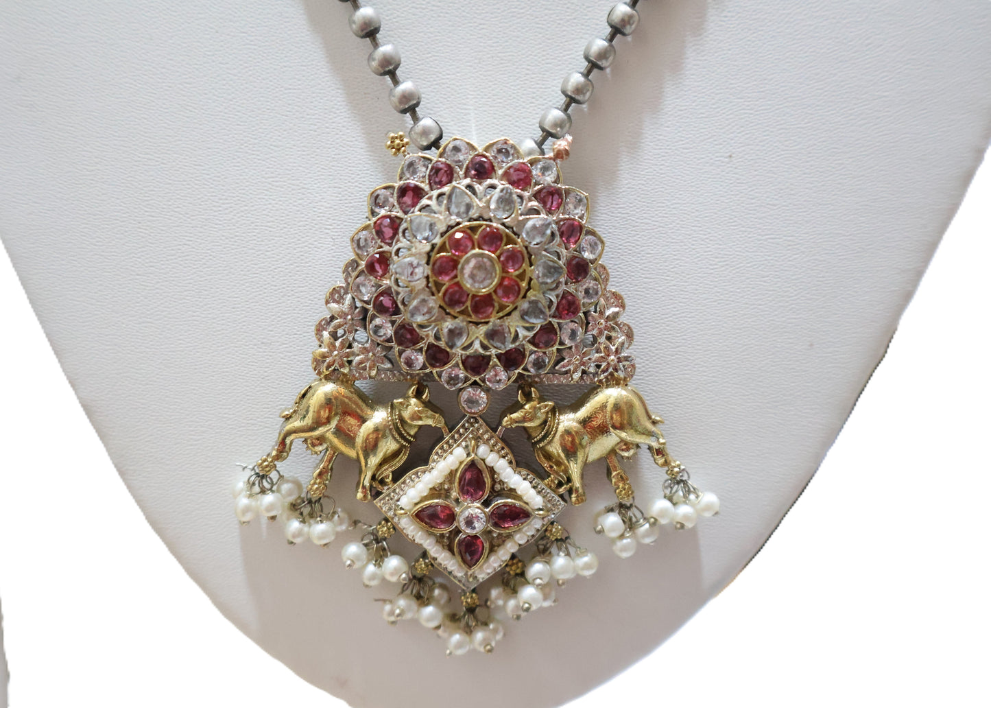 Kundan pink white Jewellery Set SIVA by Anika