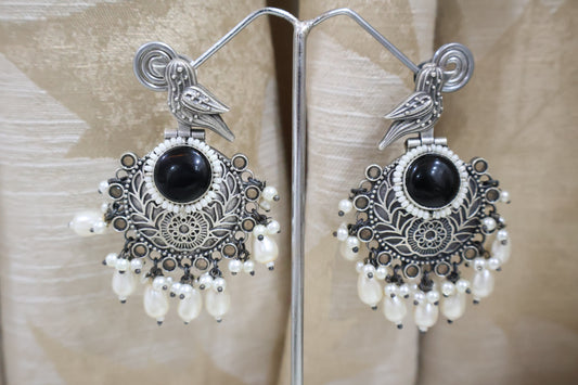 Fancy Black Earrings SIVA by Anika