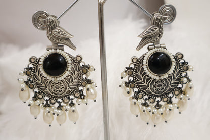 Fancy Black Earrings SIVA by Anika