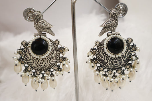 Fancy Black Earrings SIVA by Anika