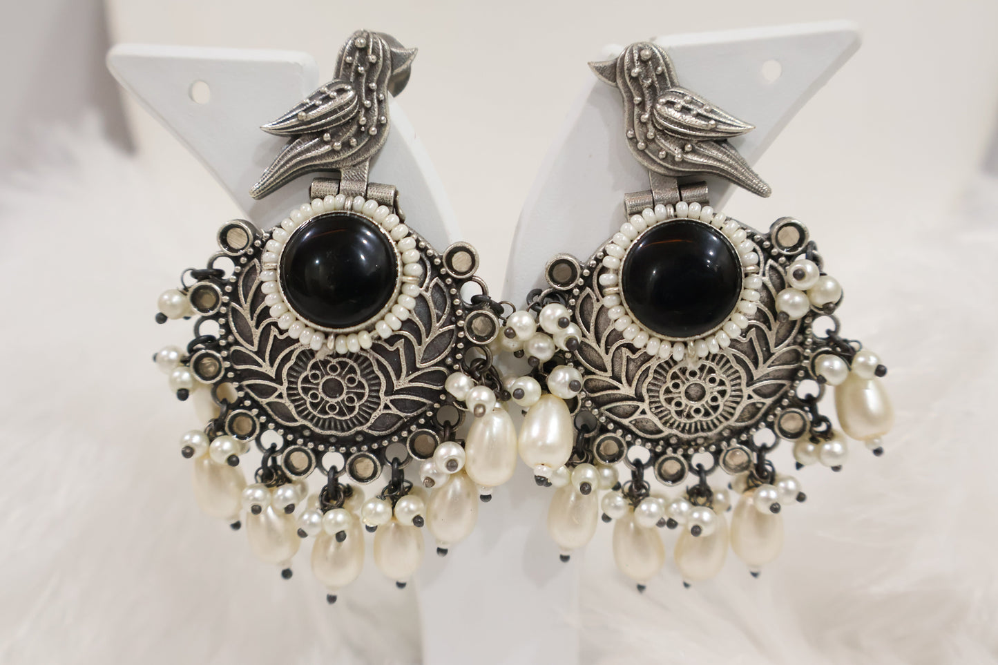 Fancy Black Earrings SIVA by Anika
