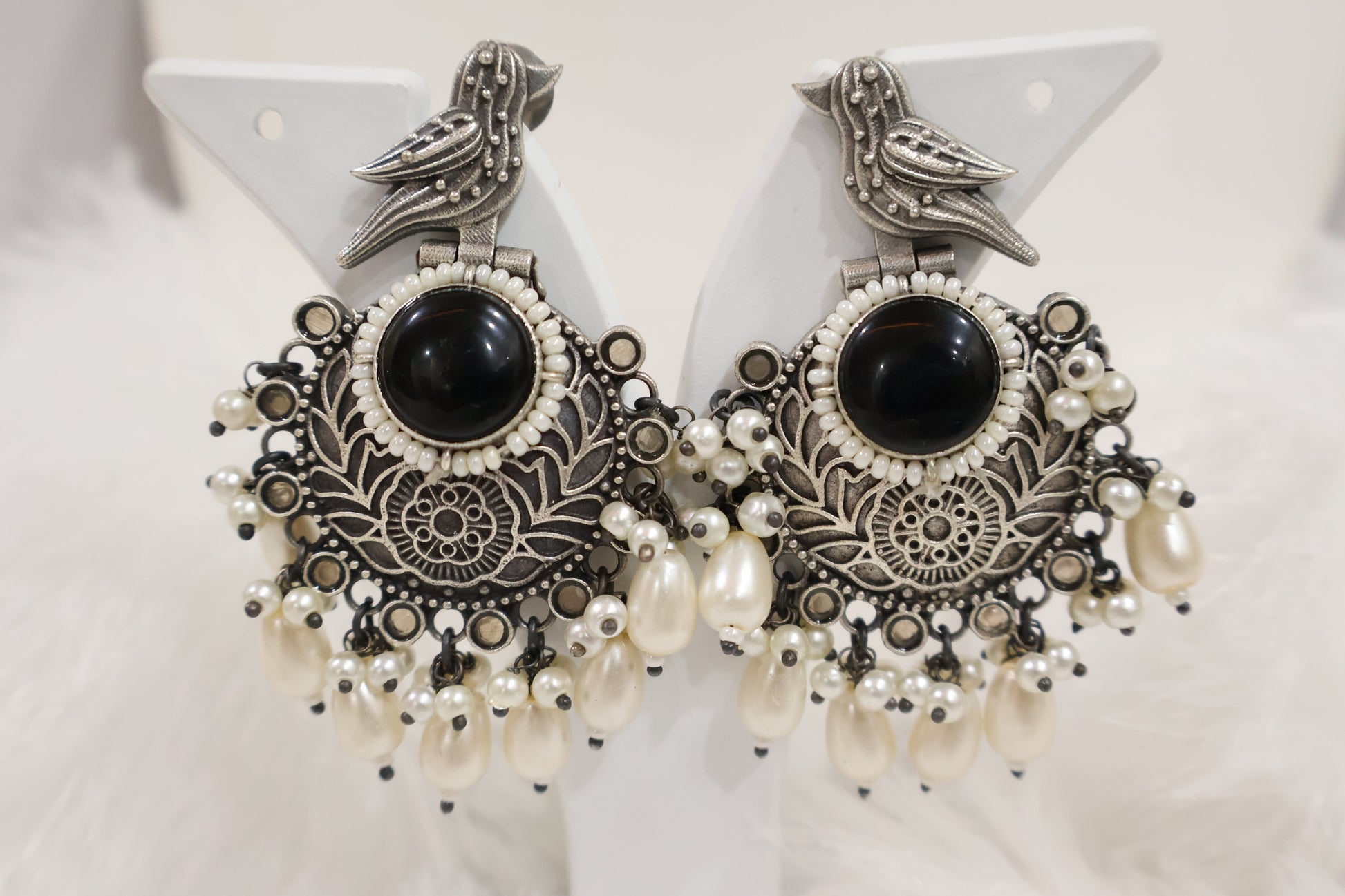 Fancy Black Earrings SIVA by Anika