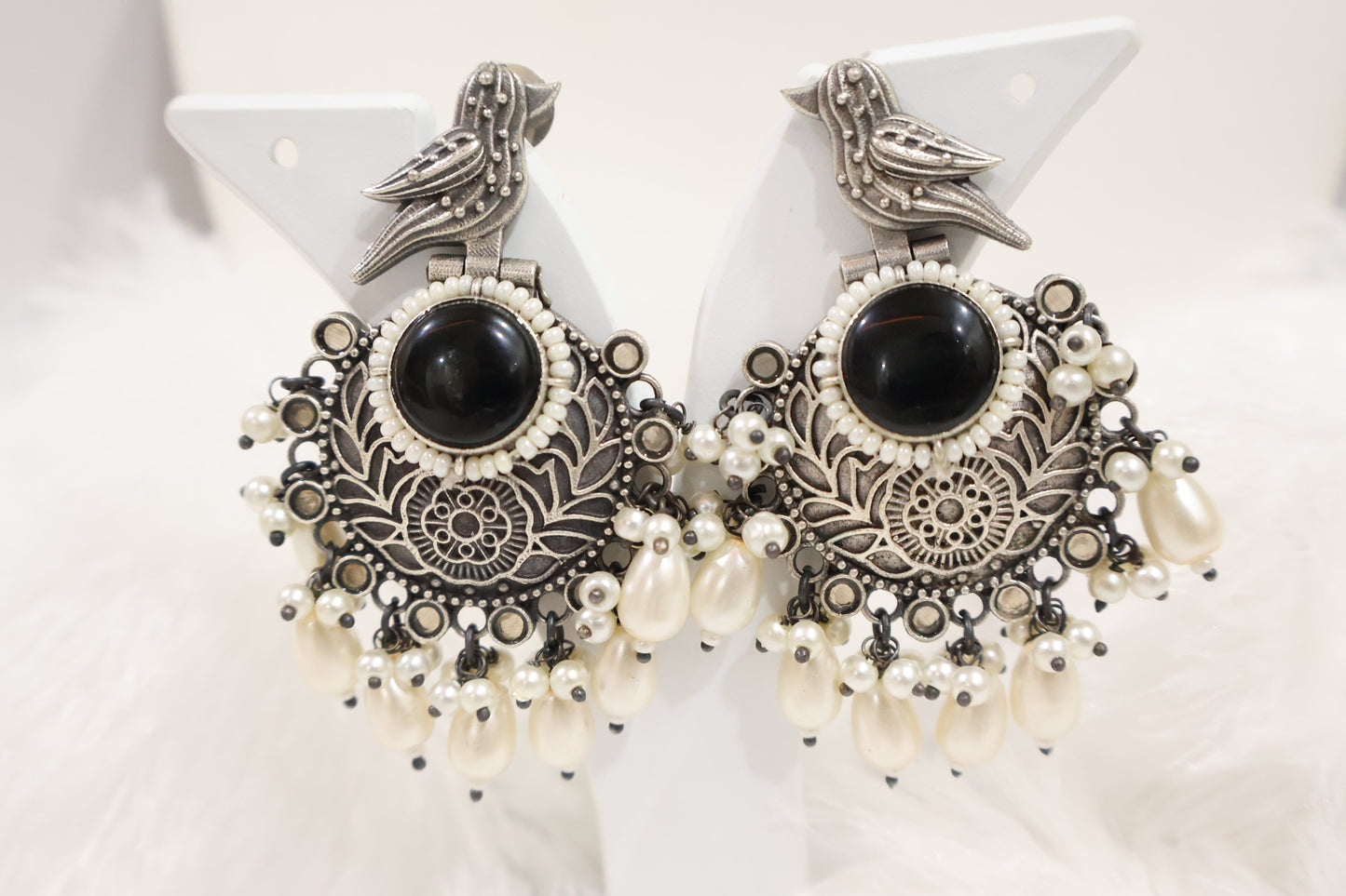 Fancy Black Earrings SIVA by Anika
