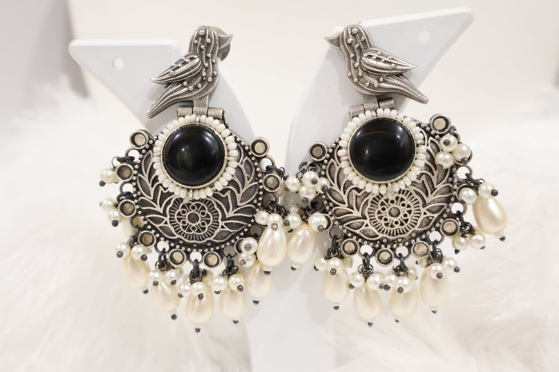 Fancy Black Earrings SIVA by Anika