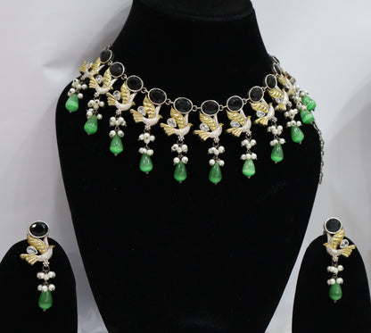 Oxidixed Jewellery Set SIVA by Anika