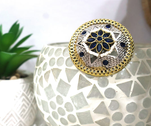 Radiant Blue Rings SIVA by Anika