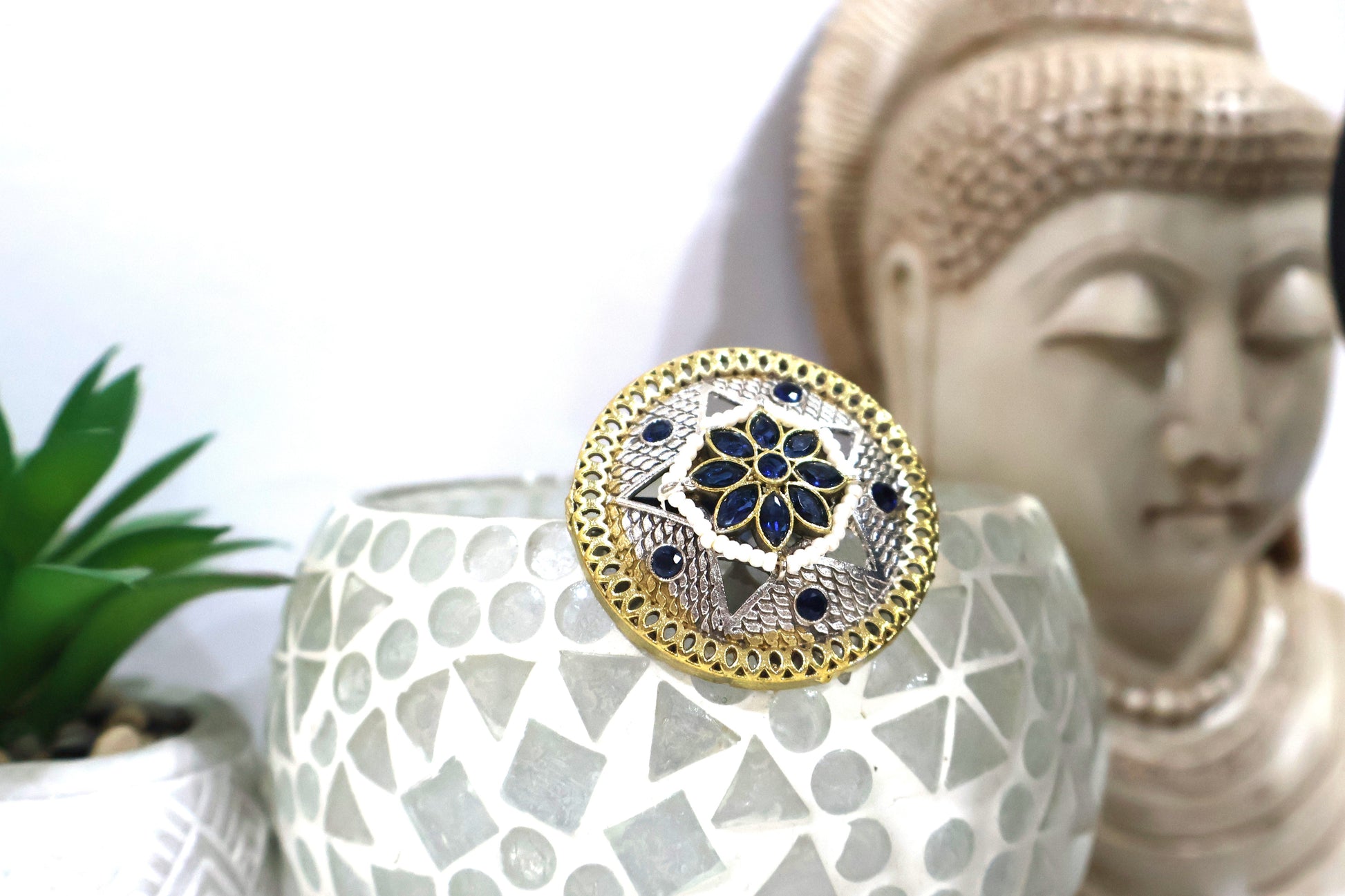 Radiant Blue Rings SIVA by Anika