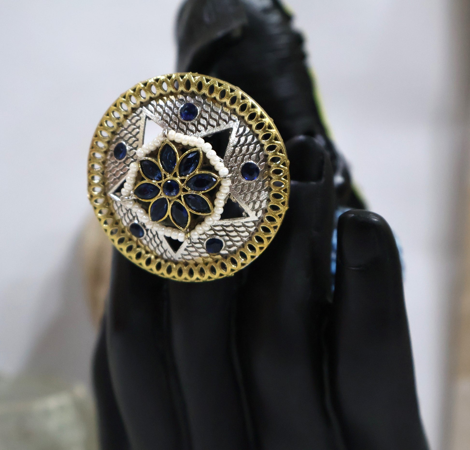 Radiant Blue Rings SIVA by Anika