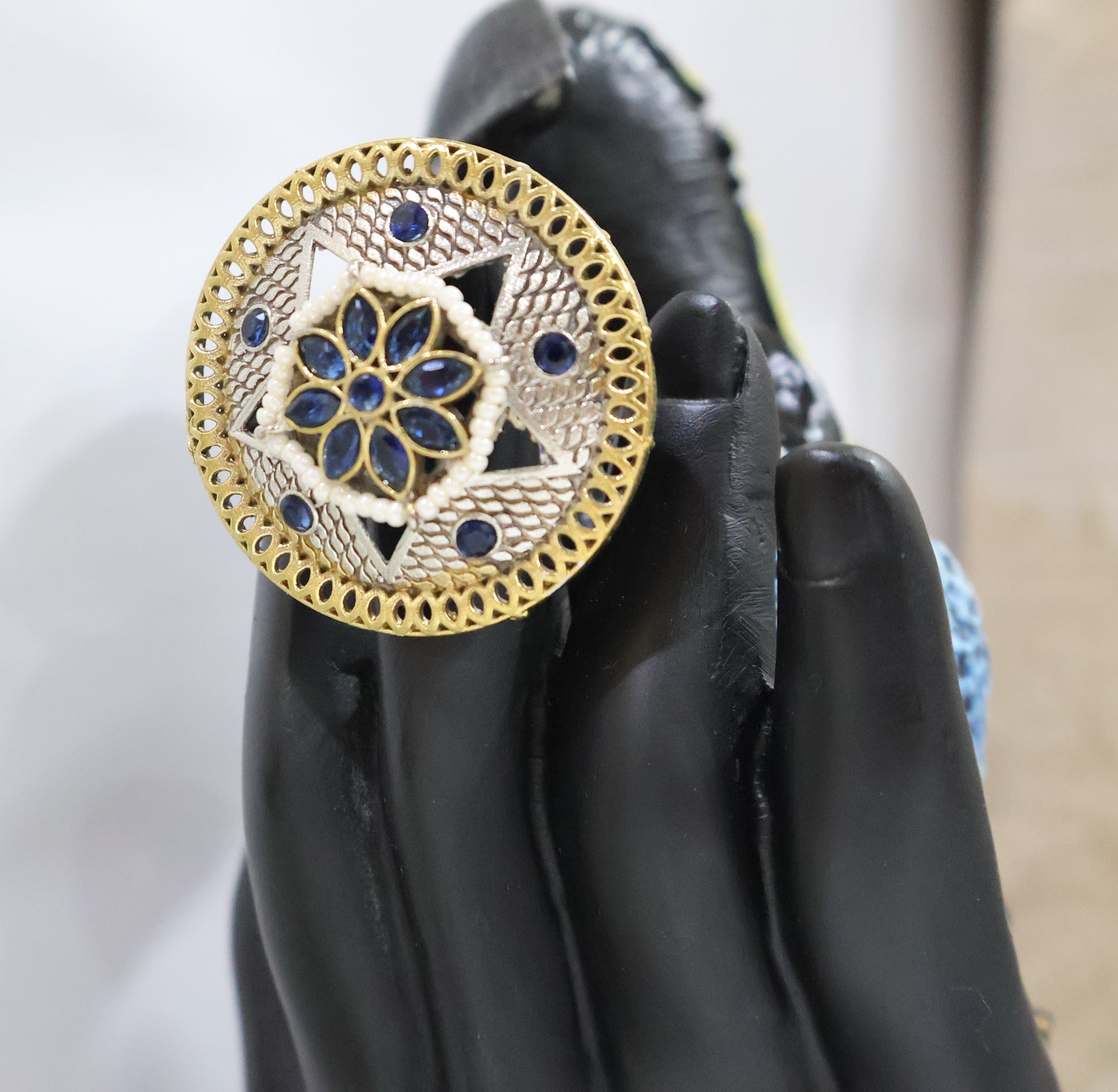 Radiant Blue Rings SIVA by Anika