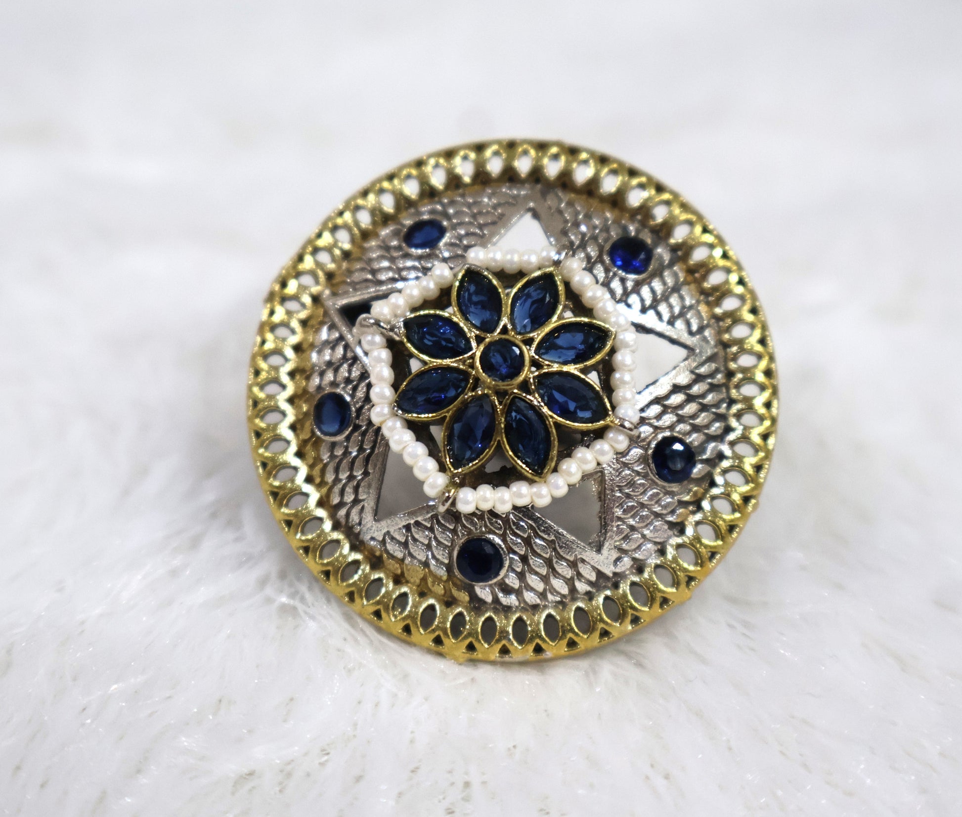 Radiant Blue Rings SIVA by Anika