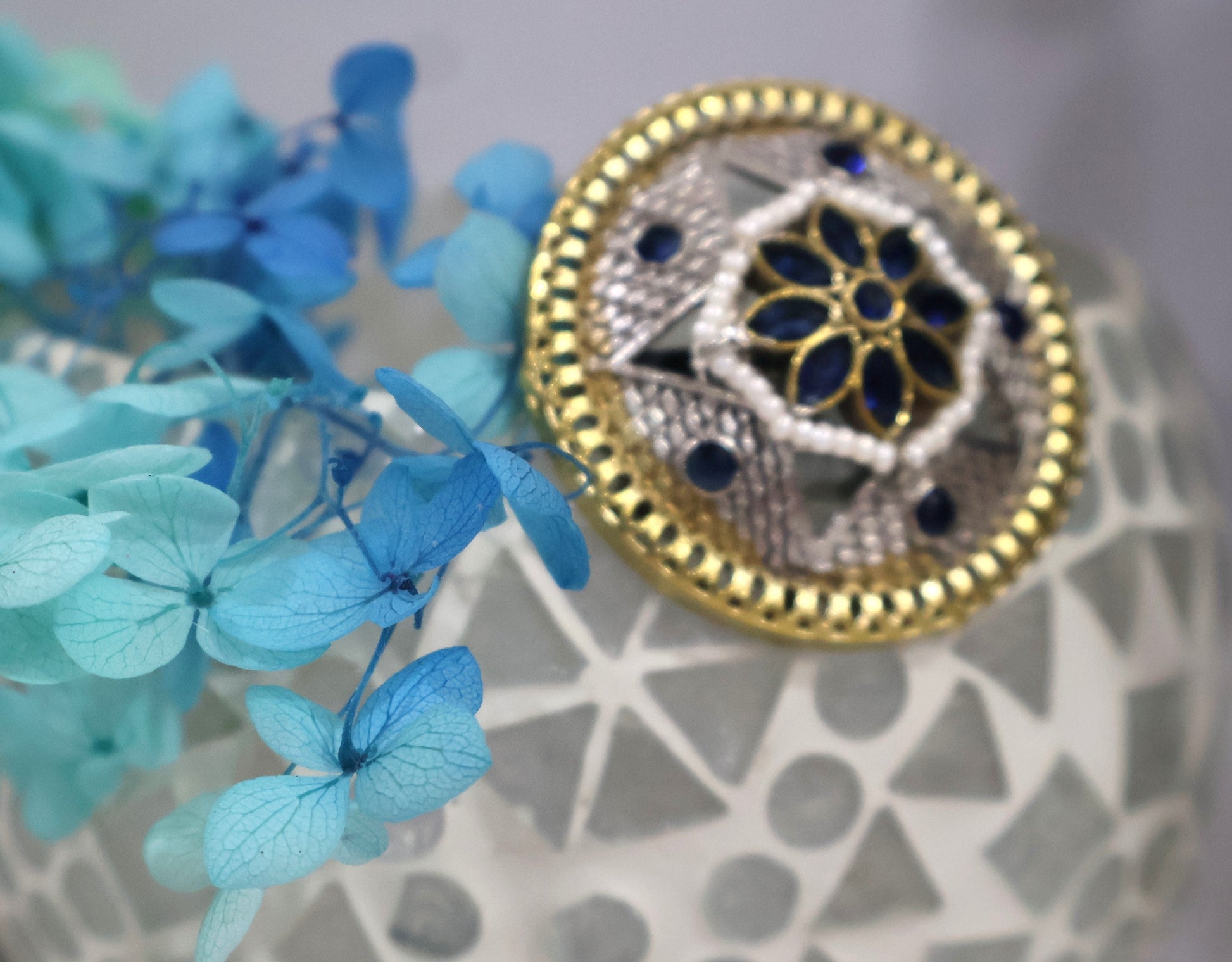 Radiant Blue Rings SIVA by Anika
