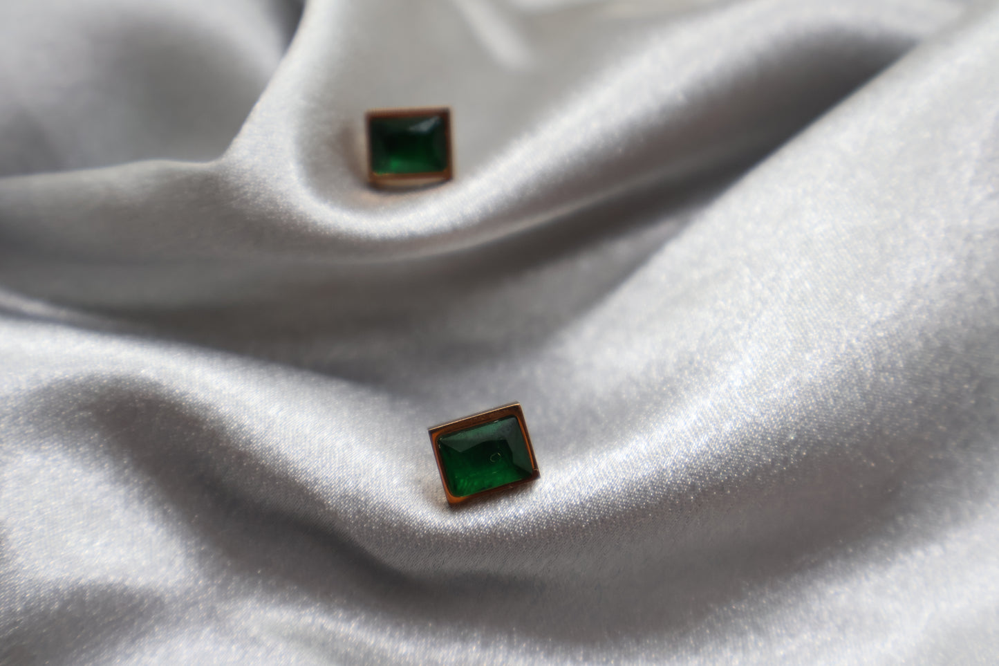 KOREAN GREEN STUDS - SIVA BY ANIKA