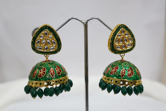 Stunning Green Jhumka SIVA by Anika