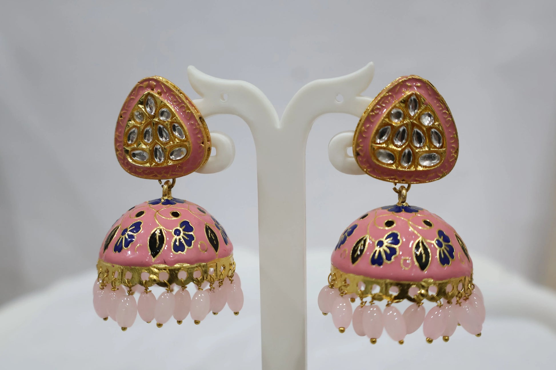 Baby Pink Jhumkas SIVA by Anika
