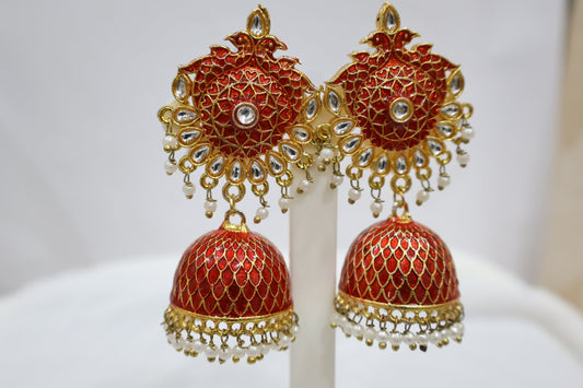 Alluring Red Earrings SIVA by Anika