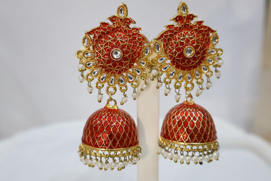 Alluring Red Earrings SIVA by Anika