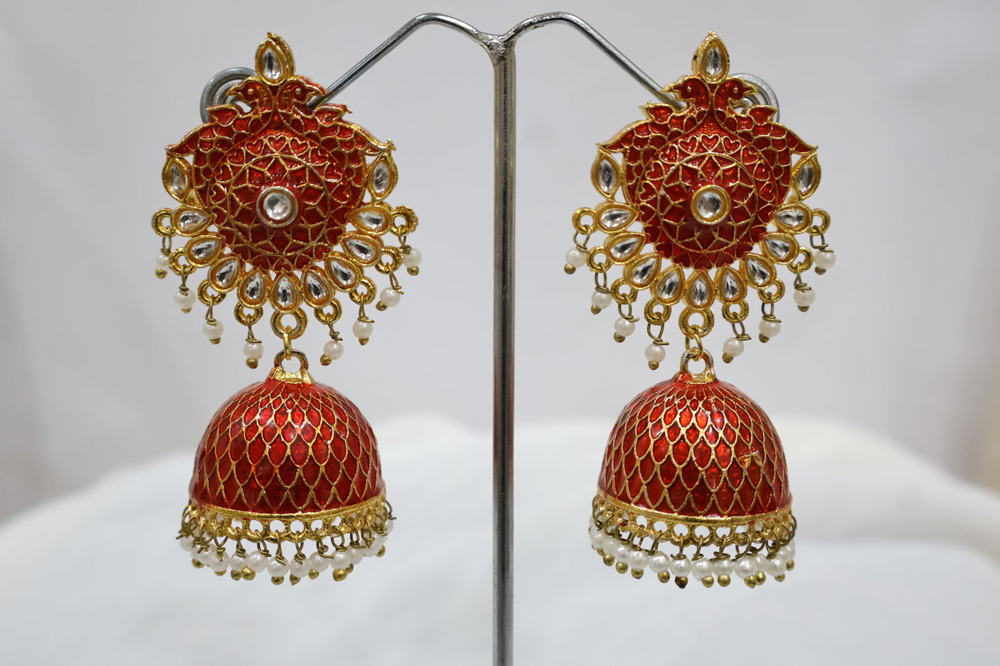 Alluring Red Earrings SIVA by Anika