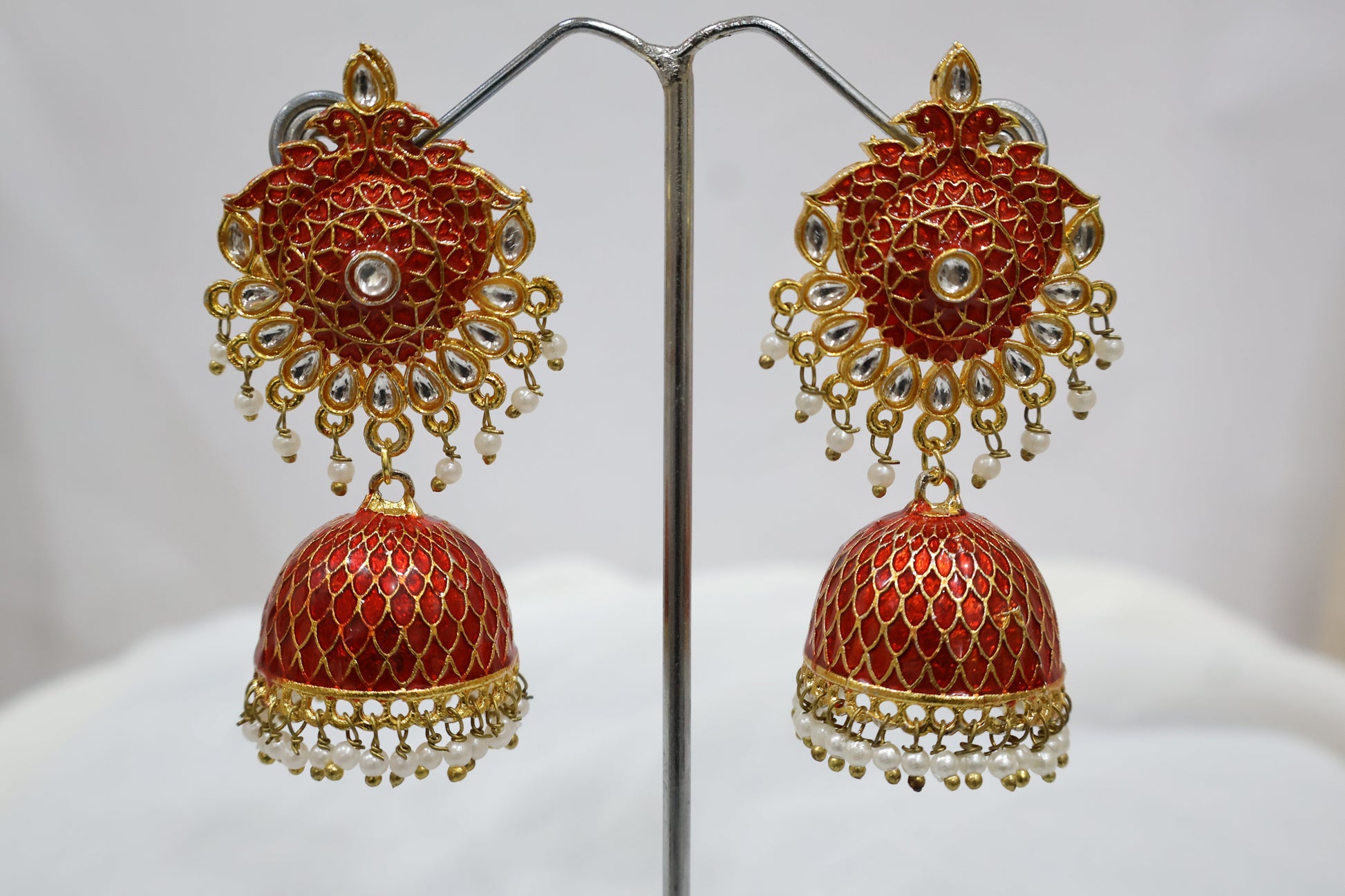 Alluring Red Earrings SIVA by Anika