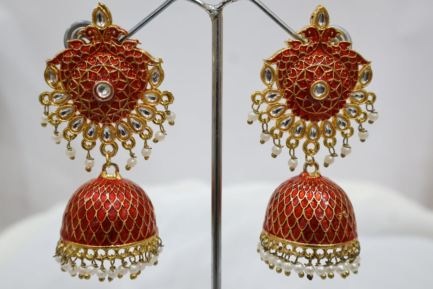 Alluring Red Earrings SIVA by Anika