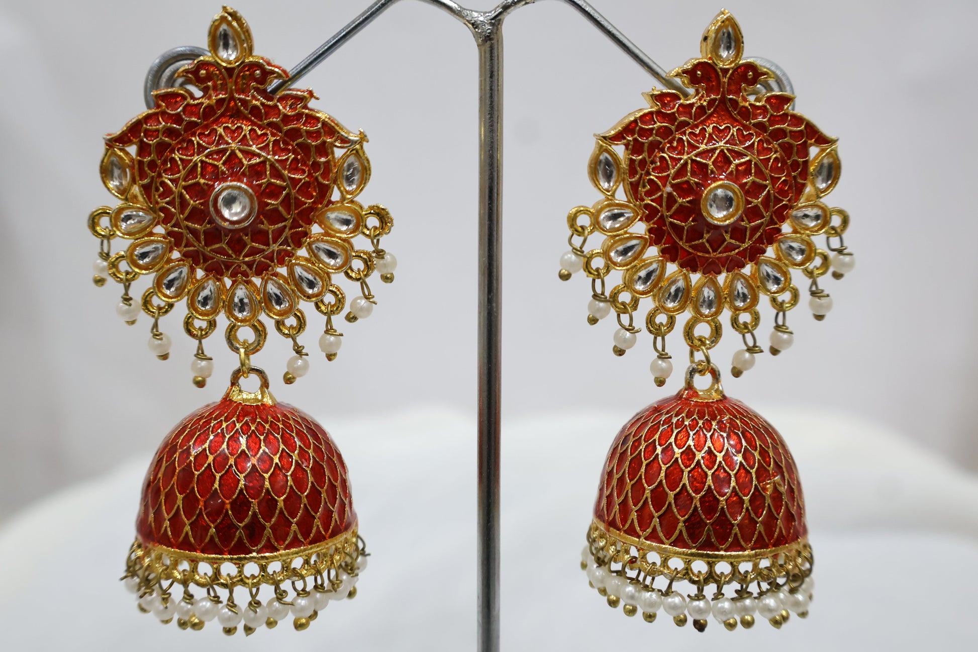 Alluring Red Earrings SIVA by Anika