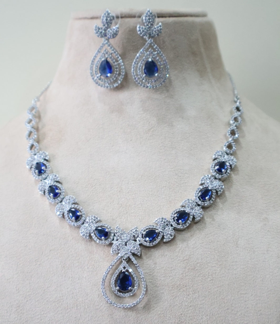 Vibrant Blue Jewellery Set SIVA by Anika
