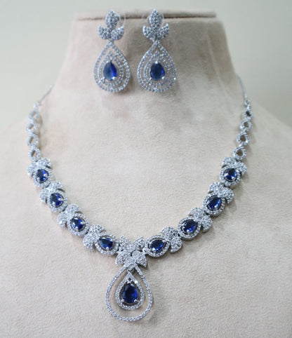 Vibrant Blue Jewellery Set SIVA by Anika
