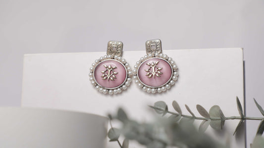 Antique Pink Earings SIVA by Anika