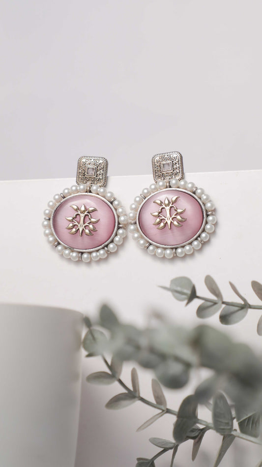 Antique Pink Earings SIVA by Anika