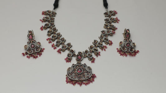 Lavish Magenta Necklace  Set SIVA by Anika