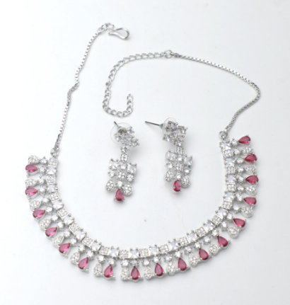 Dreamy Pink Necklace Set SIVA by Anika
